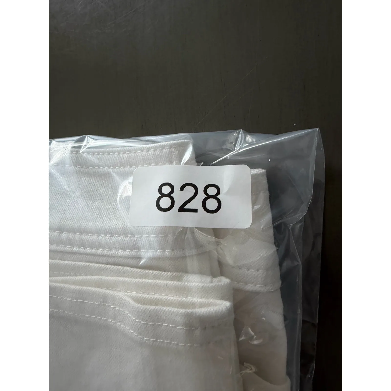 Prana Kara Women's Size 4 White Organic Cotton Stretch Denim Pencil Skirt Button - Image 8