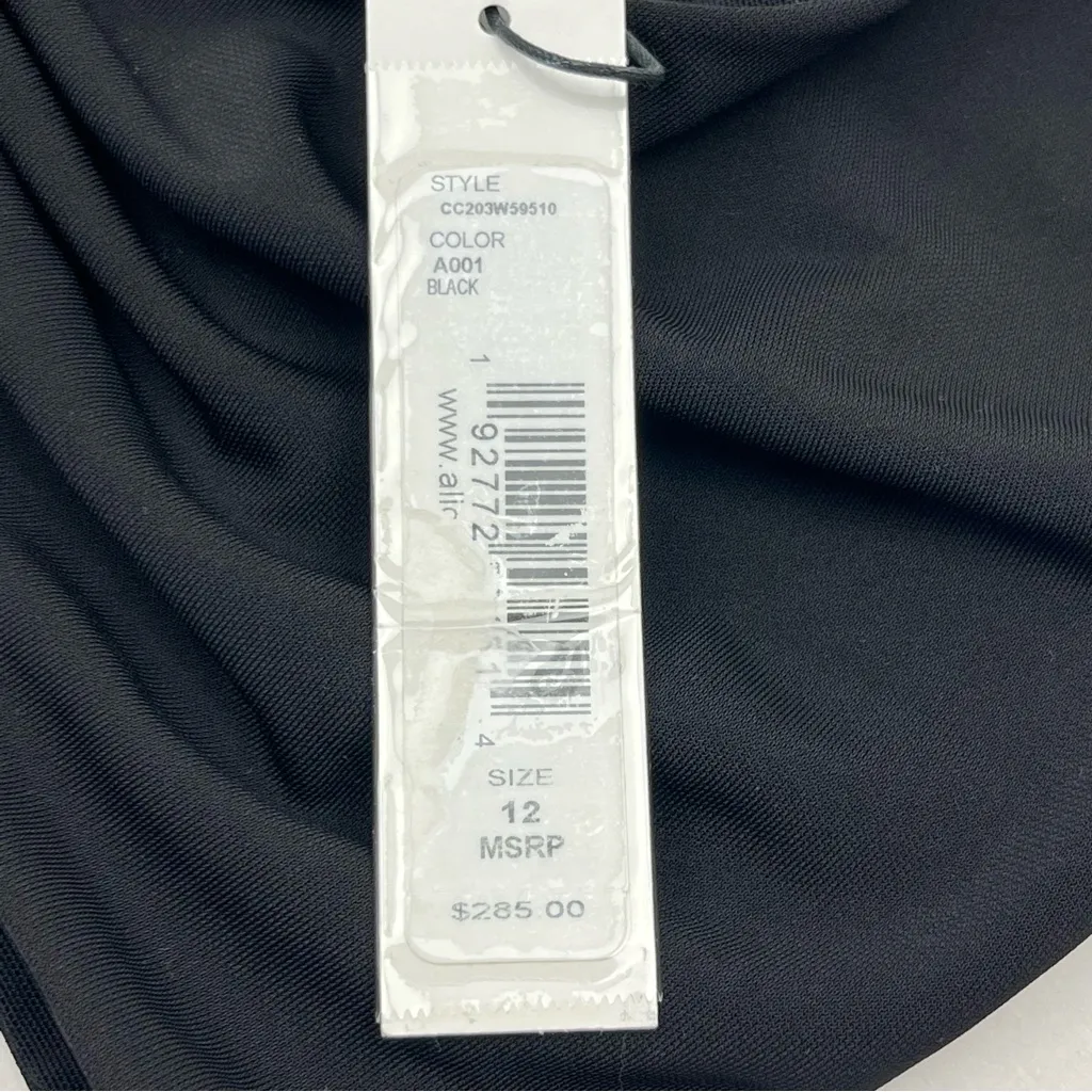 Alice + Olivia Womens Black Havana Cutout Mini Dress Size 12 Vacation‎ NEW - Image 5