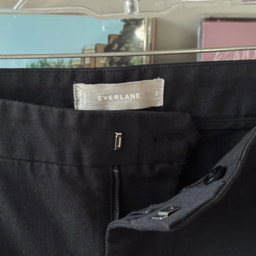 Everlane  Navy The Fixed Waist Stretch Cotton Pant - Image 4