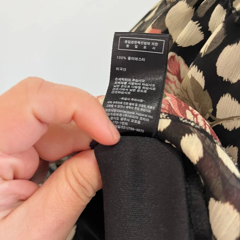 Y2K Papaya Polka Dot Floral Strappy Twee Mini Babydoll Mini Dress Size Small - Image 9