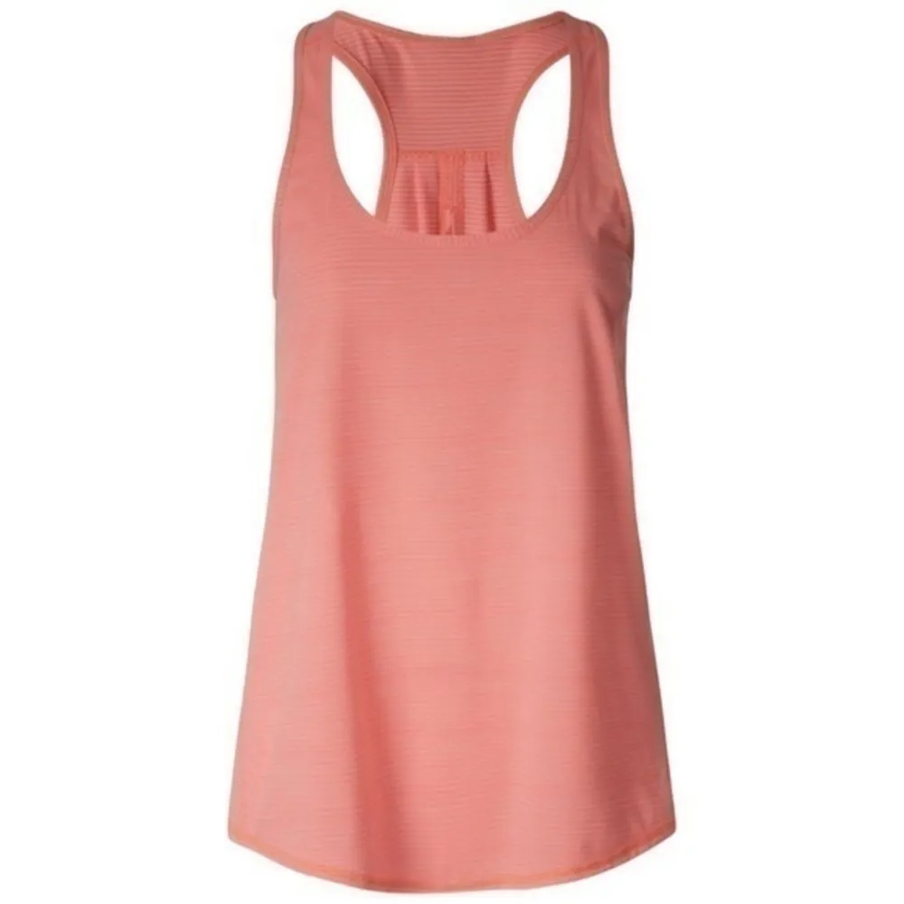 Lululemon 4 Heathered Very Light Flare Orange Salute the Sun Singlet II Tank Top - Image 4