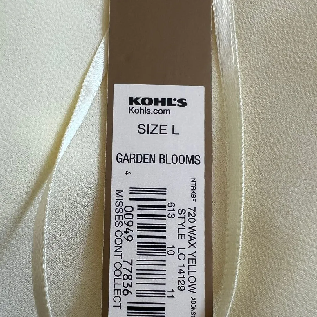 LC Lauren Conrad Yellow Semi-Sheer Sleeveless Top, L - Image 6