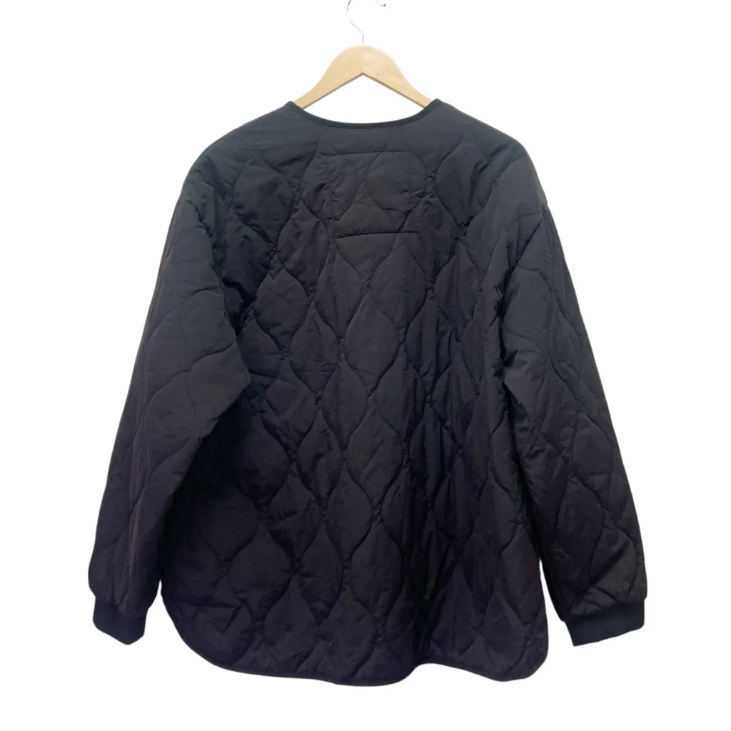 Joie Black Quilted Jacket Women’s Size XL Zip Front Lightweight Puffer Coat - Image 4