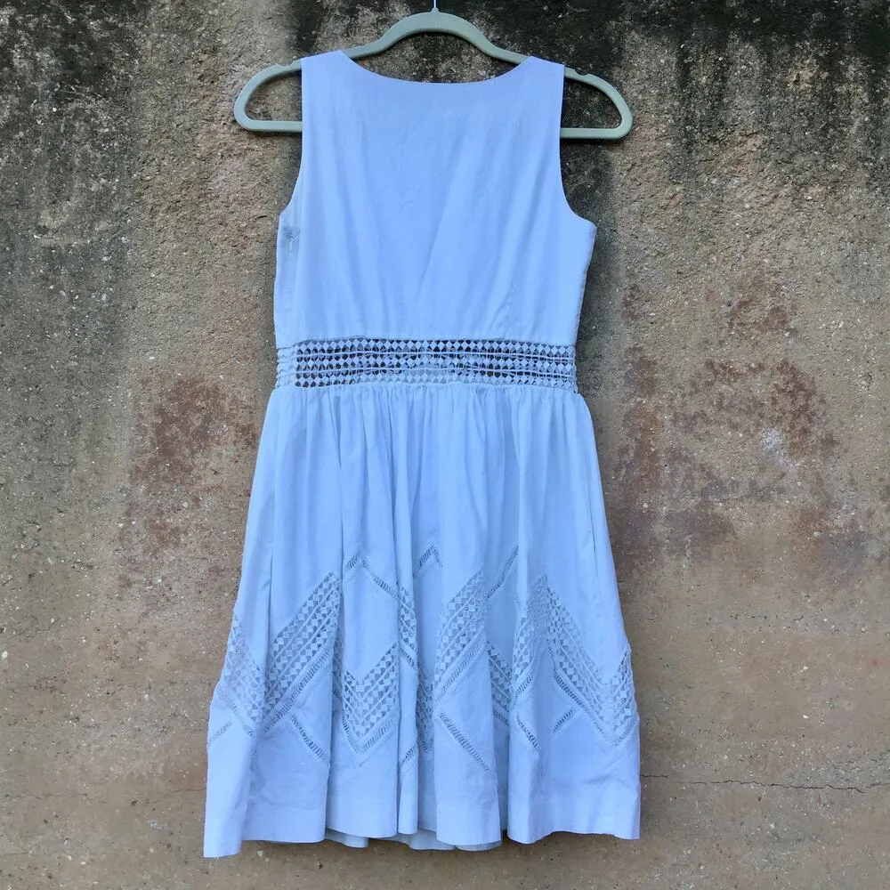 Rebecca Minkoff White Tess Fit And Flare Dress 6 - Image 11