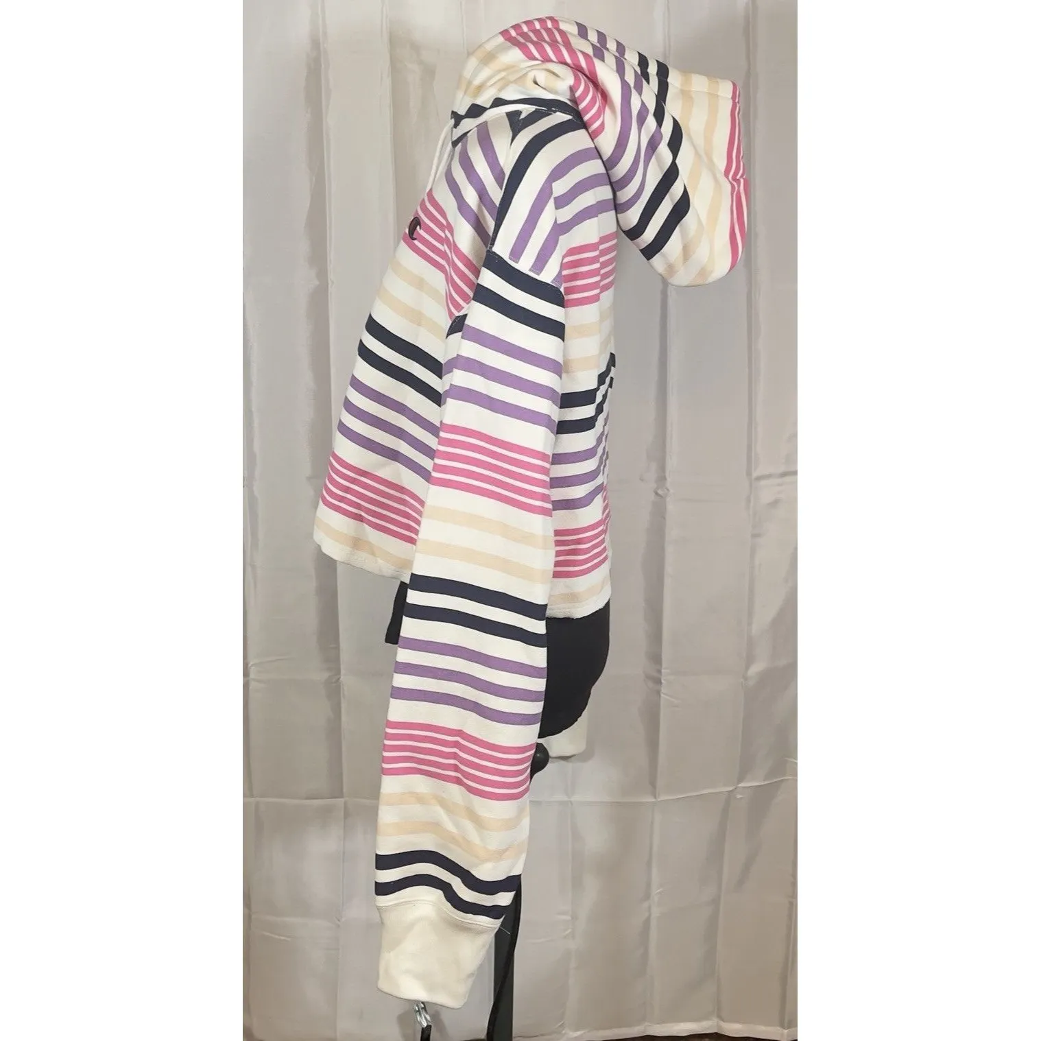 Champion Urban Outfitters Cotton Blend Crop Stripe Sweatshirt Hoodie Size XL NWT - Image 2