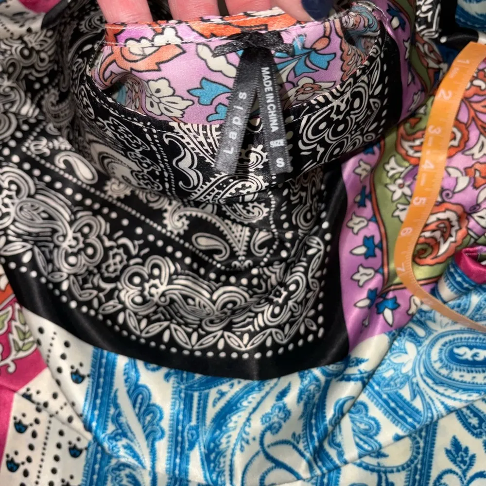 LAPIS SMALL Colorful Paisley and Floral Long Sleeve Dress - Image 7