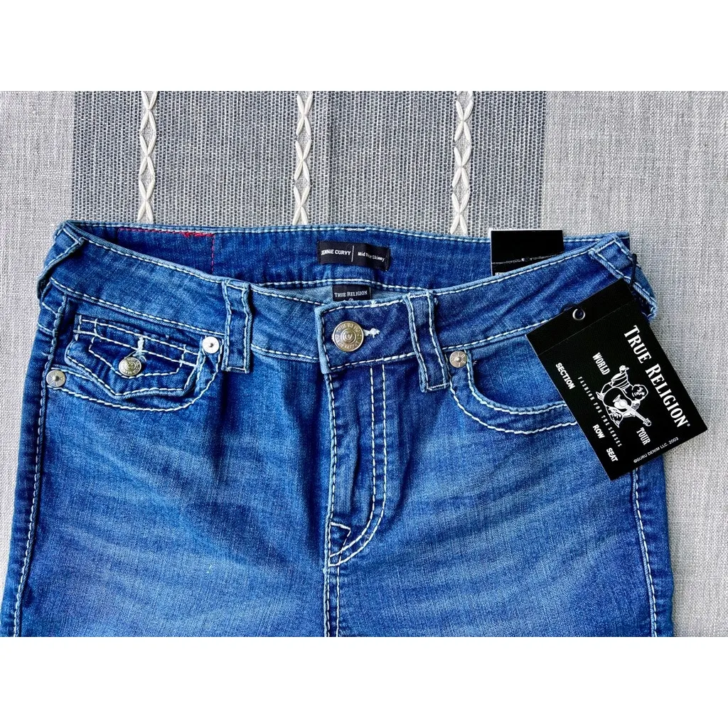 NWT Women True Religion Jennie Curvy Mid Rise Skinny sz 29 New - Image 3
