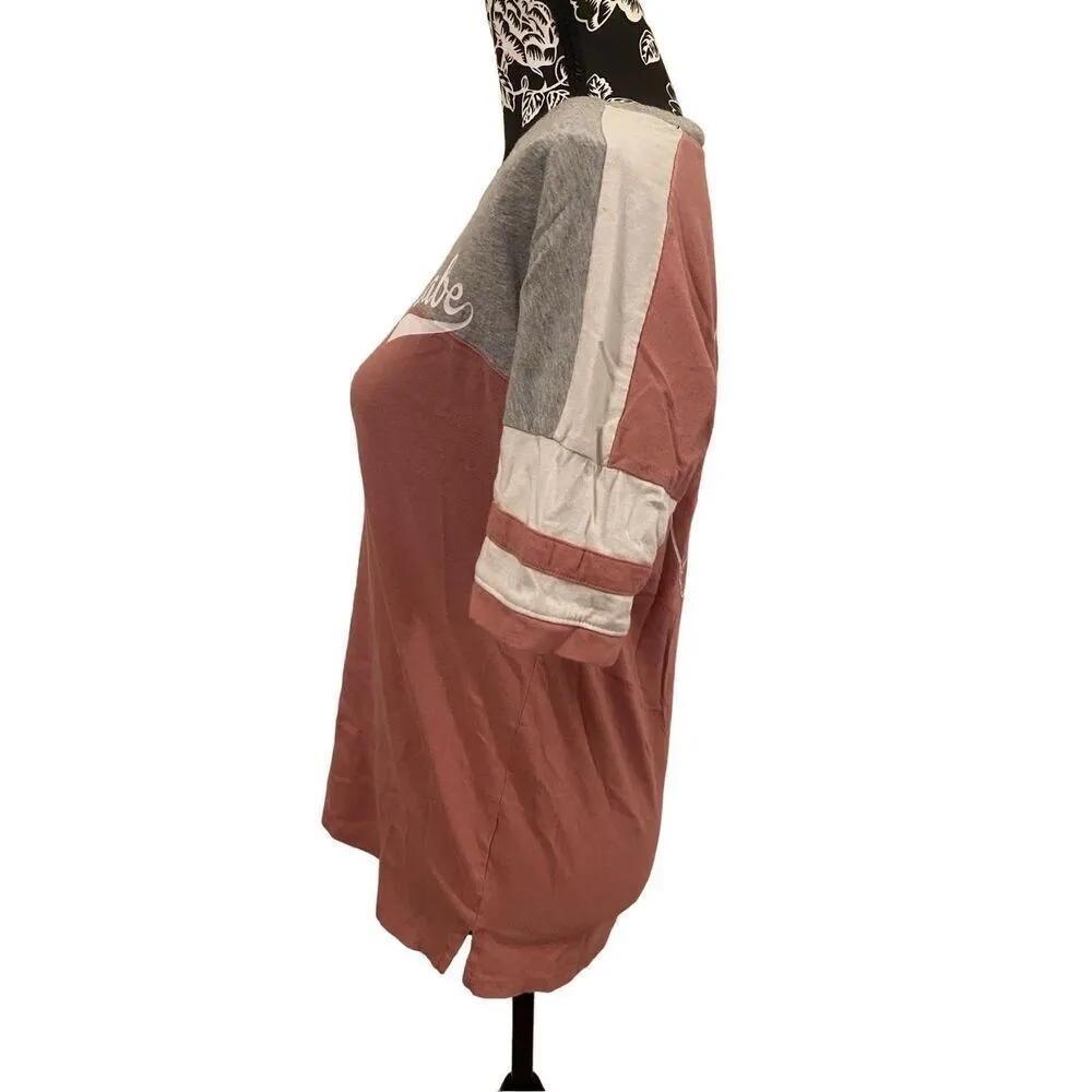 Flirtitude Active Striped Babe T Shirt Casual Lounge Everyday School - Image 4