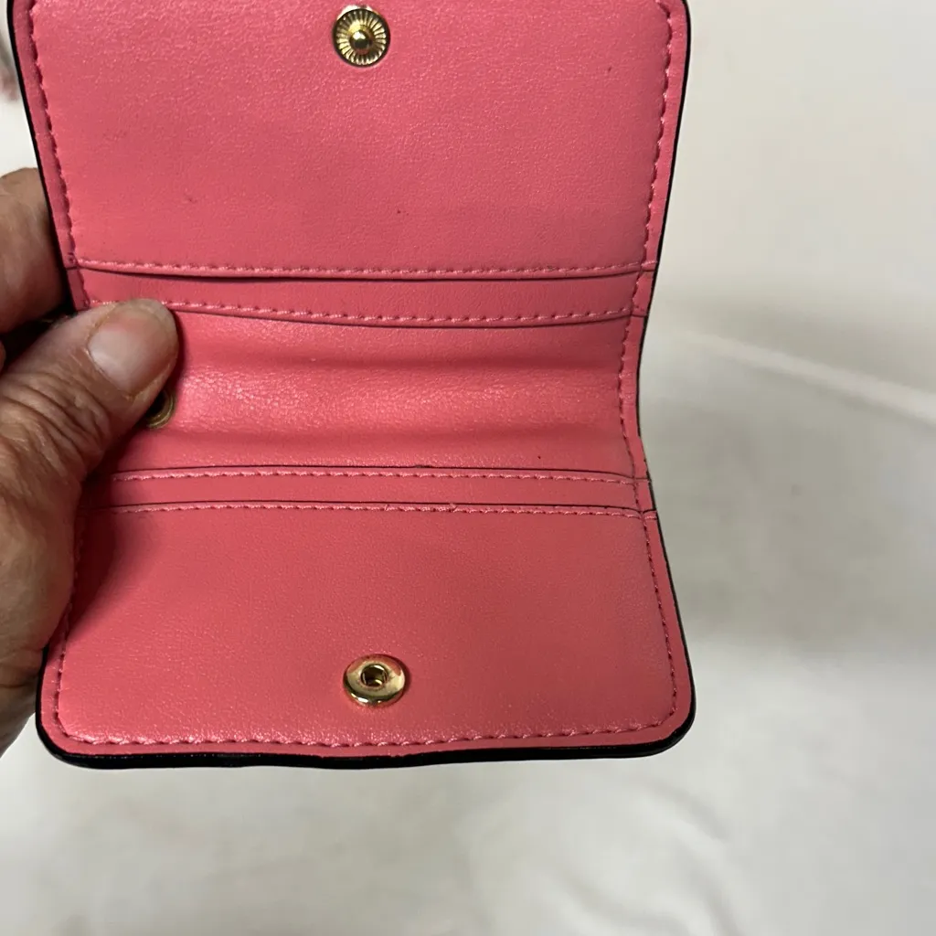 Victoria's Secret Pink Quilted Wristlet/ coin purse key chain - Image 10