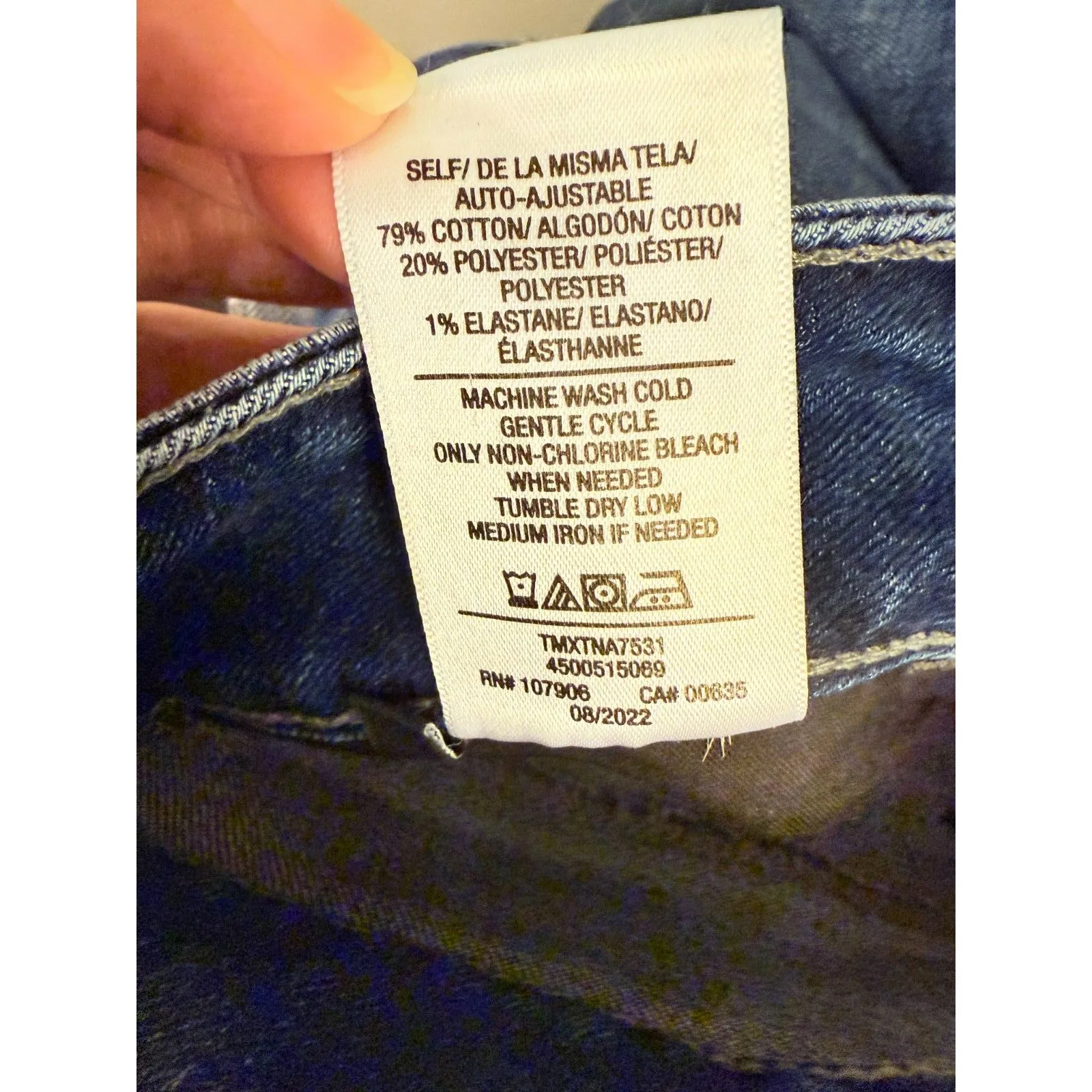 Hudson Collin TNA Medium Wash Flap Pocket Skinny Cropped Rolled Ankle Jeans 29 - Image 5