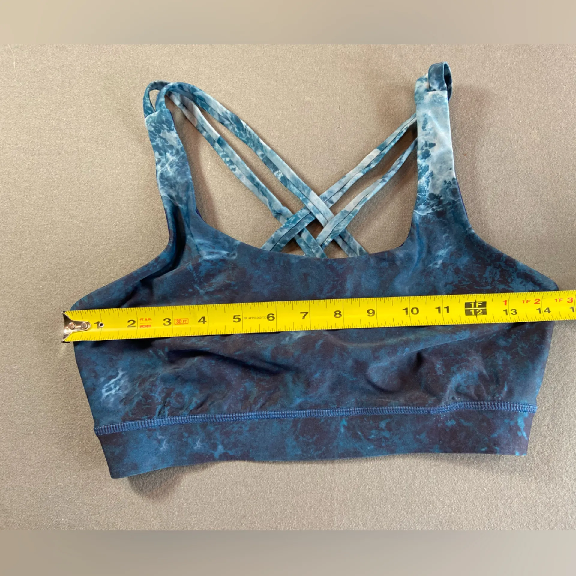 Lululemon Energy Bra H2O in Deep Sea sports‎ Bra Top Size Small - Image 4
