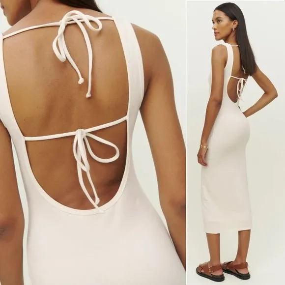 Reformation Cream Dress - Image 3