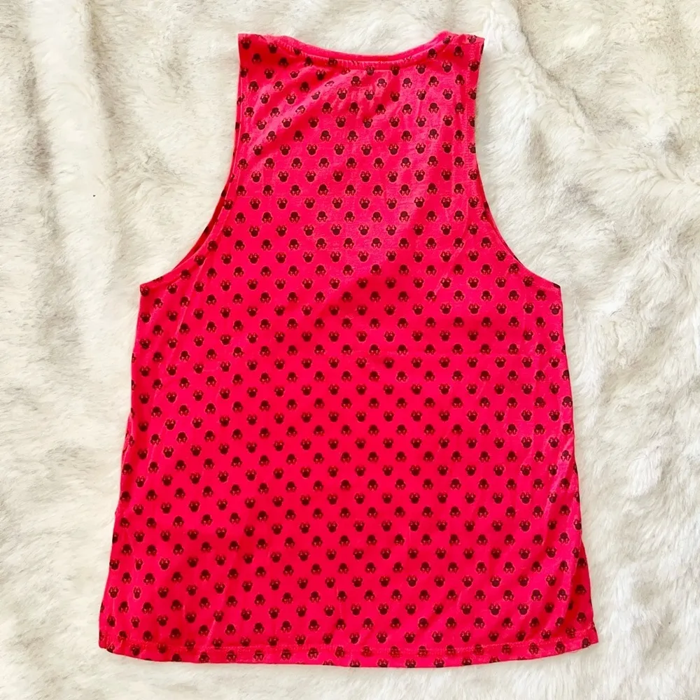 Disney Minnie Mouse Red Graphic Tank Top Size Medium - Image 2