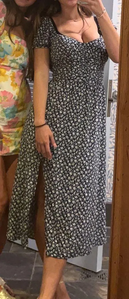 Holister Blue Floral Maxi Dress - Image 2