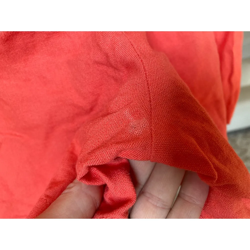 NWTs Briggs Linen Coral Shorts Resort Beach Lightweight Summer Spring Coastal 12 - Image 8