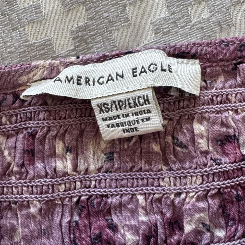 Outfitters Purple Puff Sleeve Peplum Blouse / size extra small - Image 2