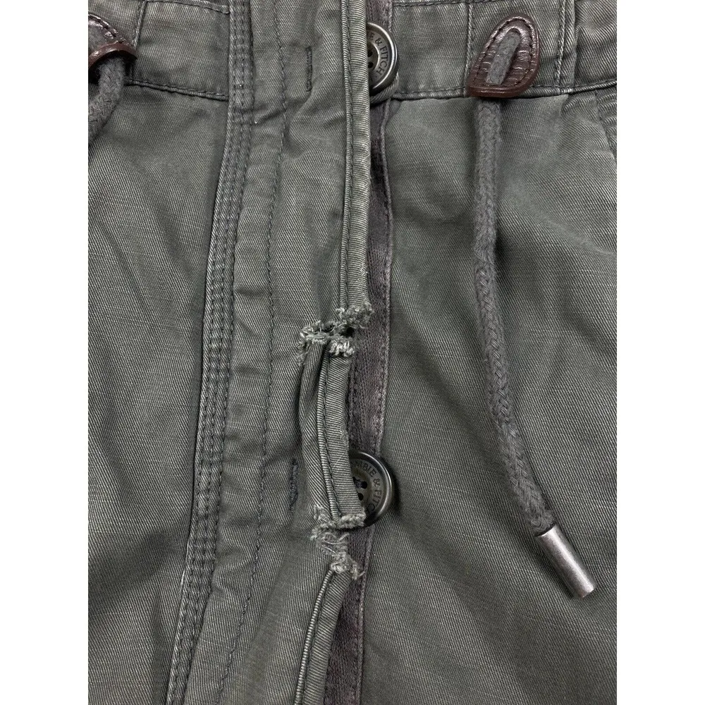 Vtg Y2K Abercrombie & Fitch NY Military Wilcox Heritage Sherpa Army Jacket Sz XS - Image 4