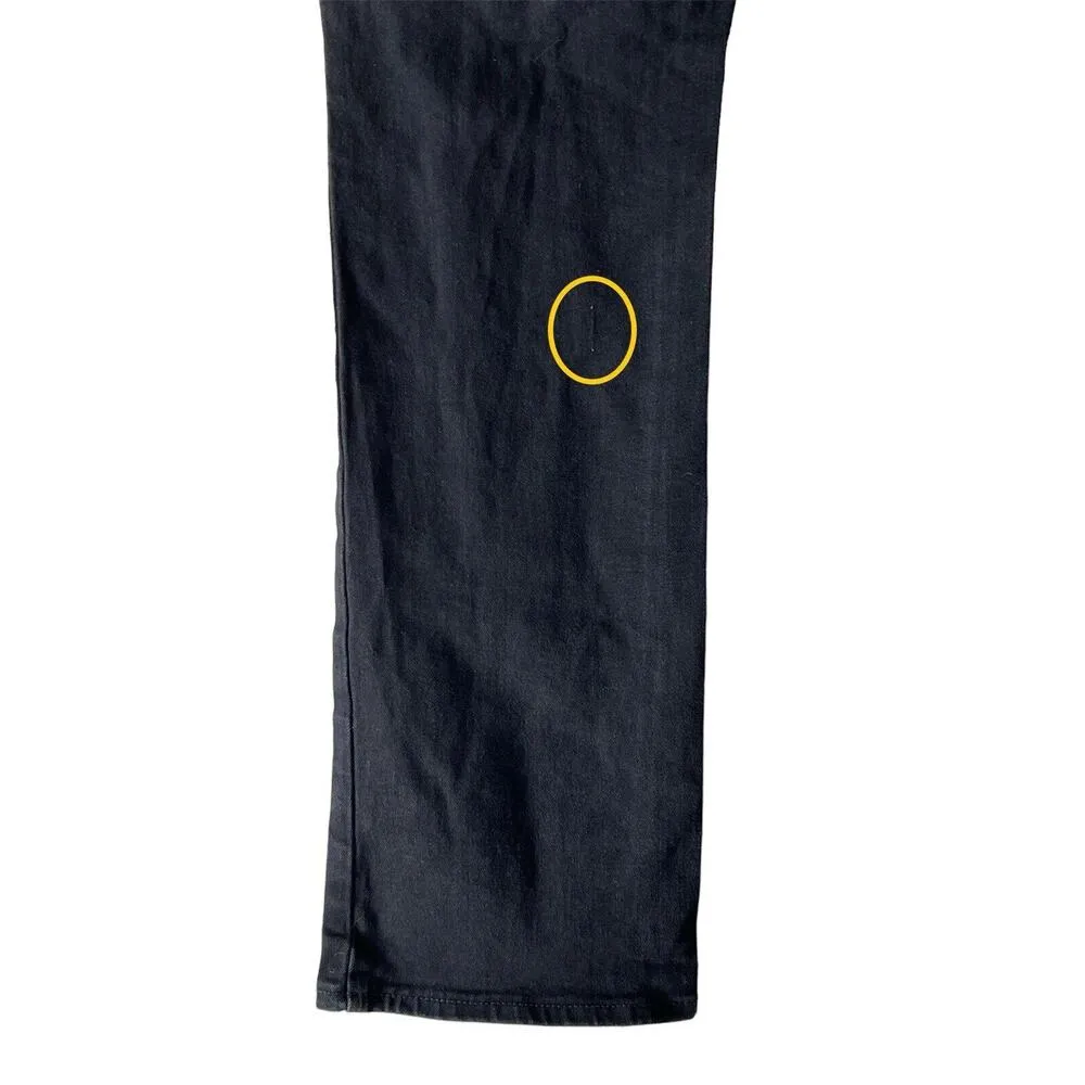 Old Navy High Rise Kicker Boot Cut Jeans Size 12 Womens Black Denim Womens - Image 6