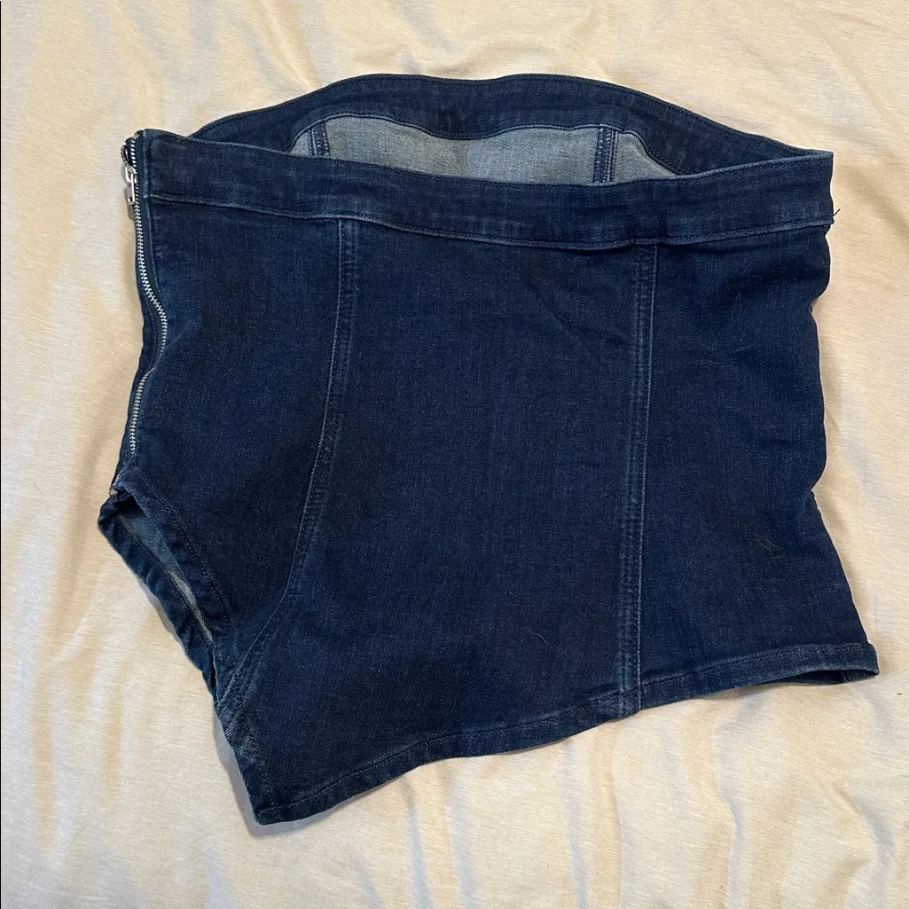 American Eagle Outfitters Indigo Denim Top - Image 4