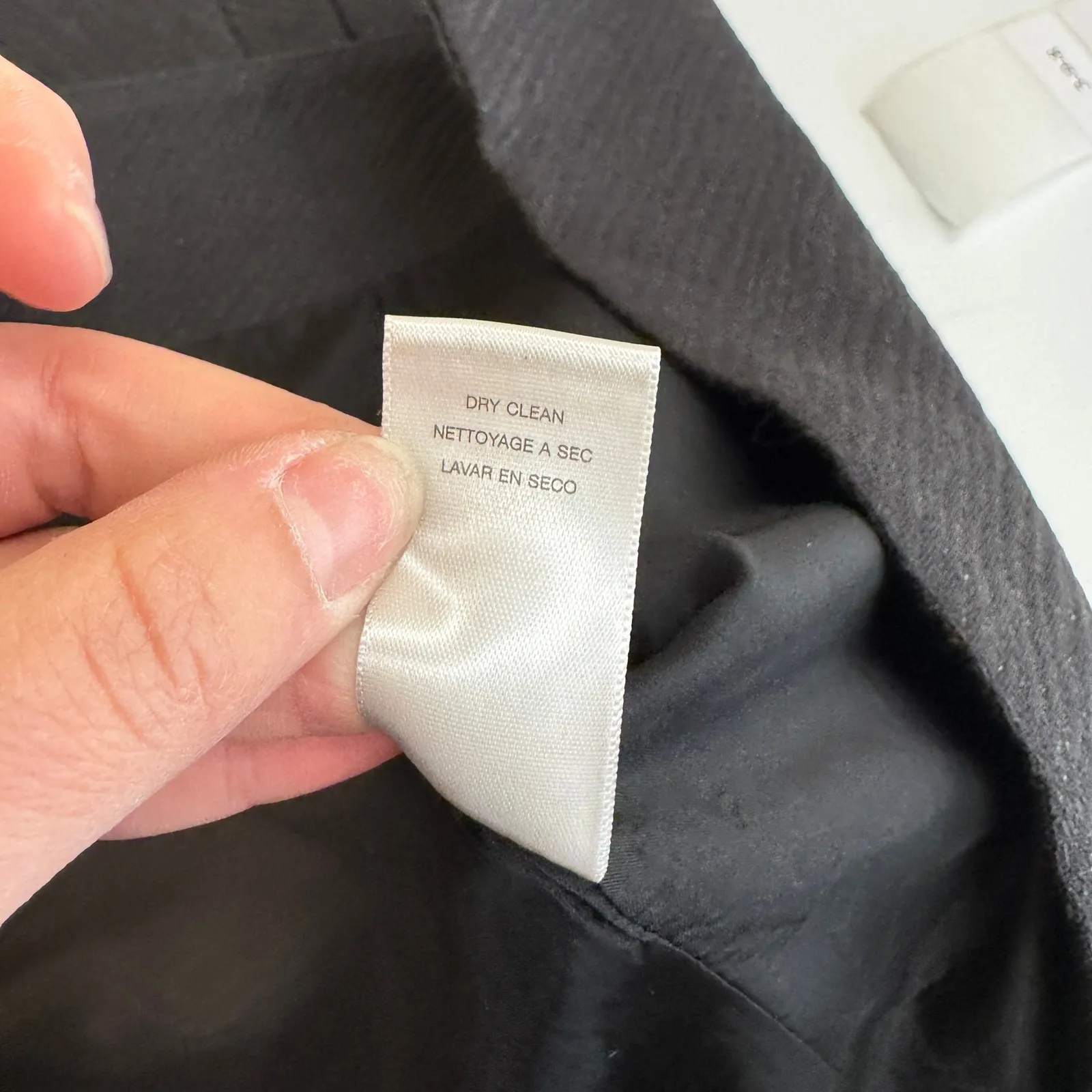 MICHAEL KORS Jacket Womens Medium Black Coat 3/4 Sleeve Button Front - Image 4