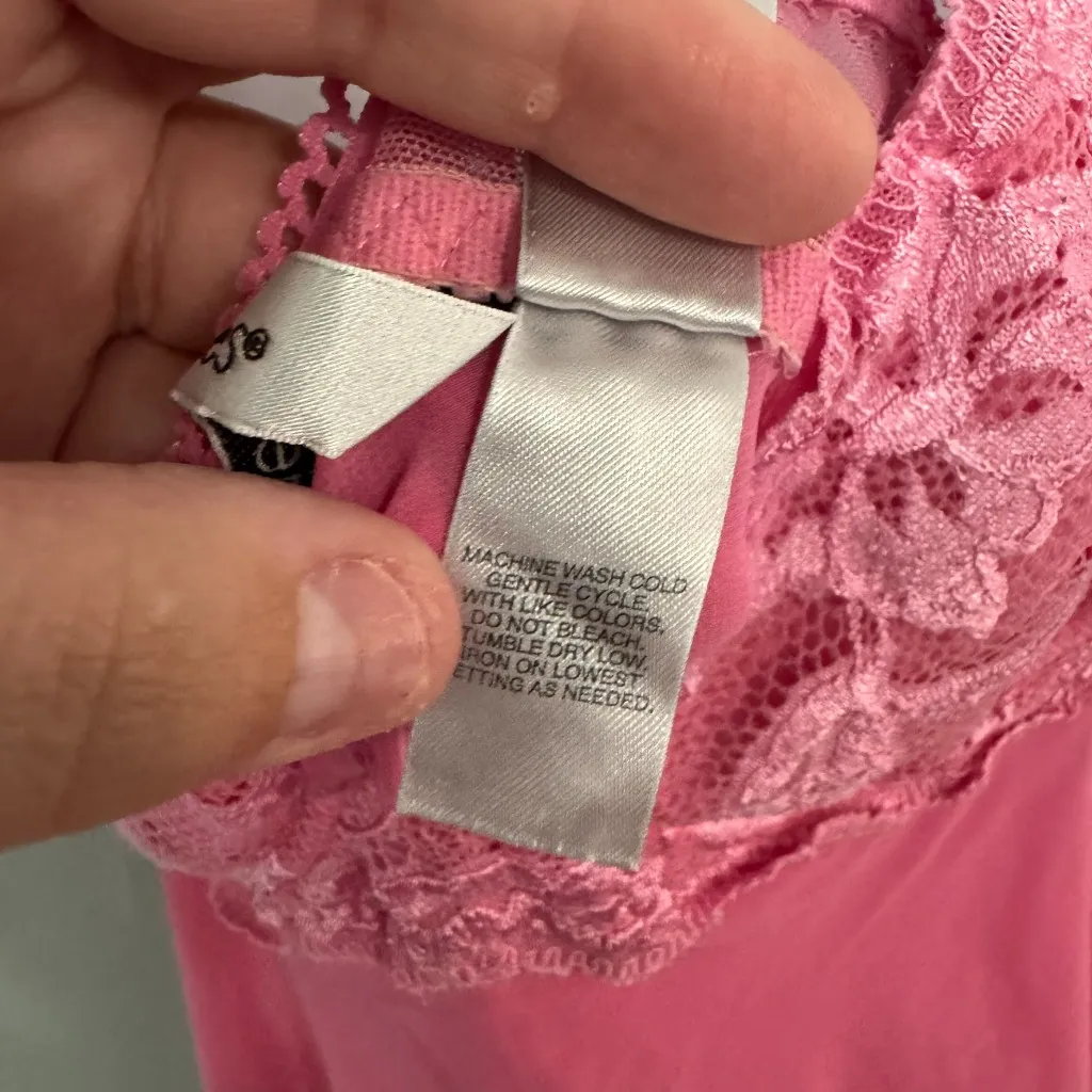 Delicates Pink Women's Lingerie Nightgown Nighty Women's Size Large w/ Underwire - Image 6