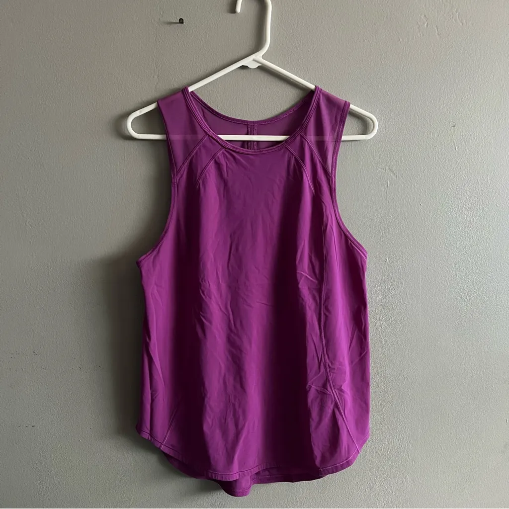 Women’s Lululemon Athletica Sculpt Tank Regal Plum Purple Sleeveless Workout Top - Image 3