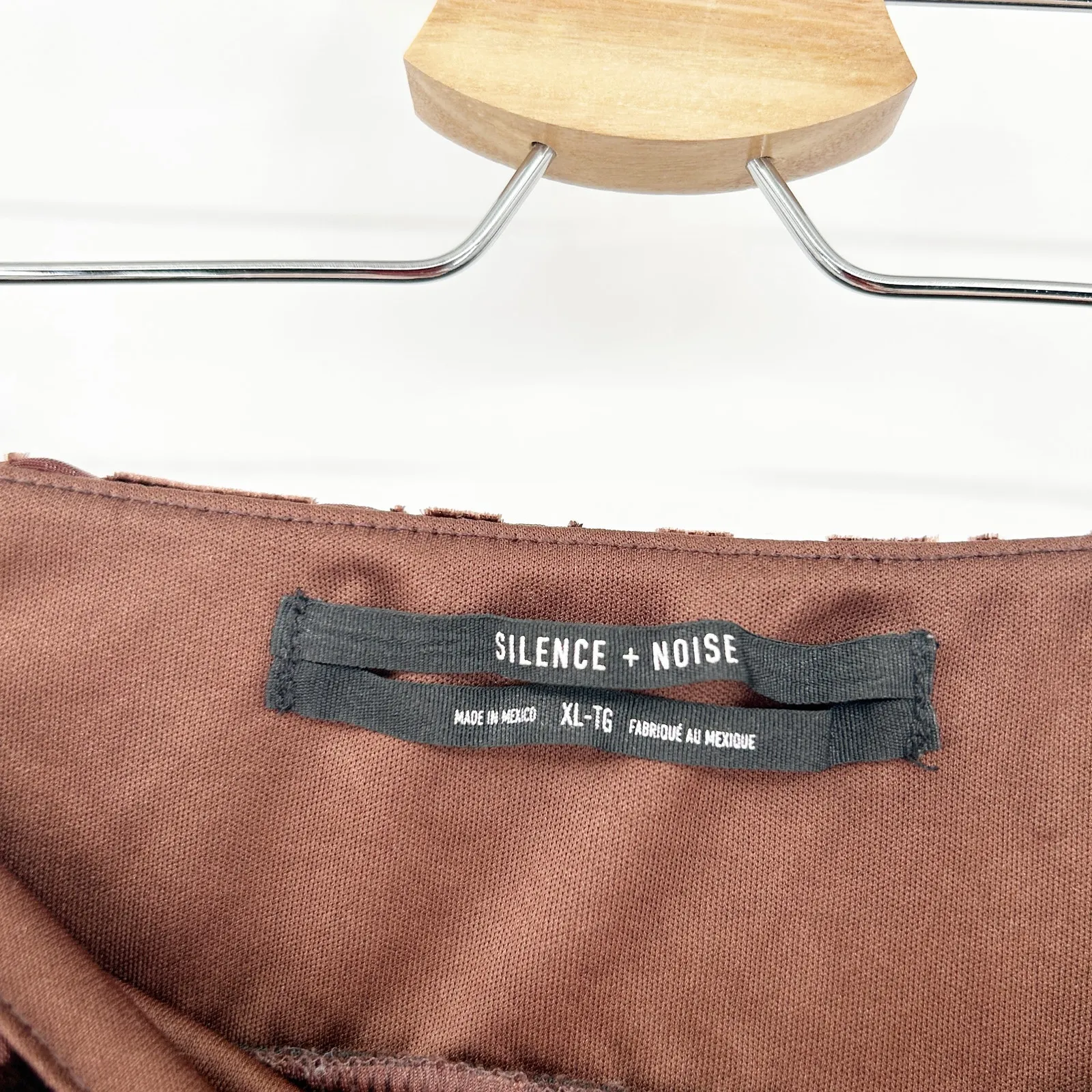 Urban Outfitters UO Silence + Noise Remy Leopard Print Velvet‎ Burnout Tube Top - Image 4