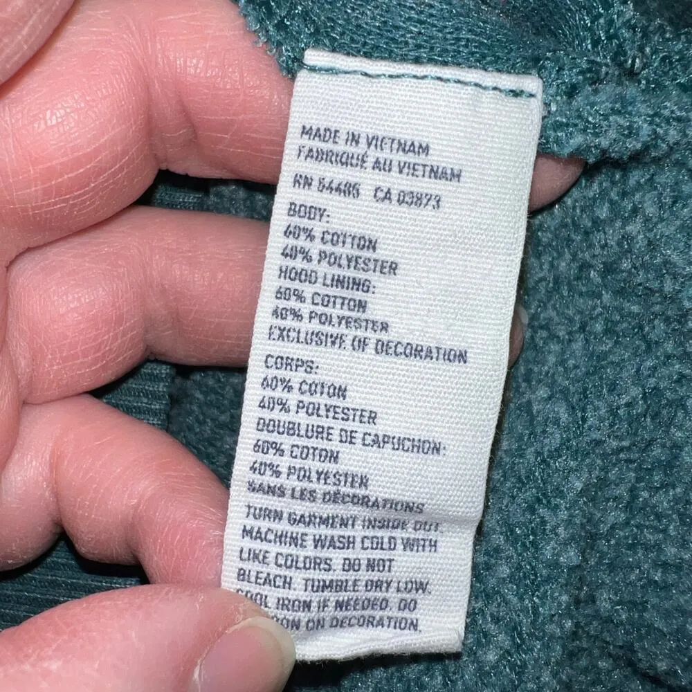 American Eagle Womens Hoodie Hooded Sweatshirt Pullover Long Sleeve Green Large - Image 8