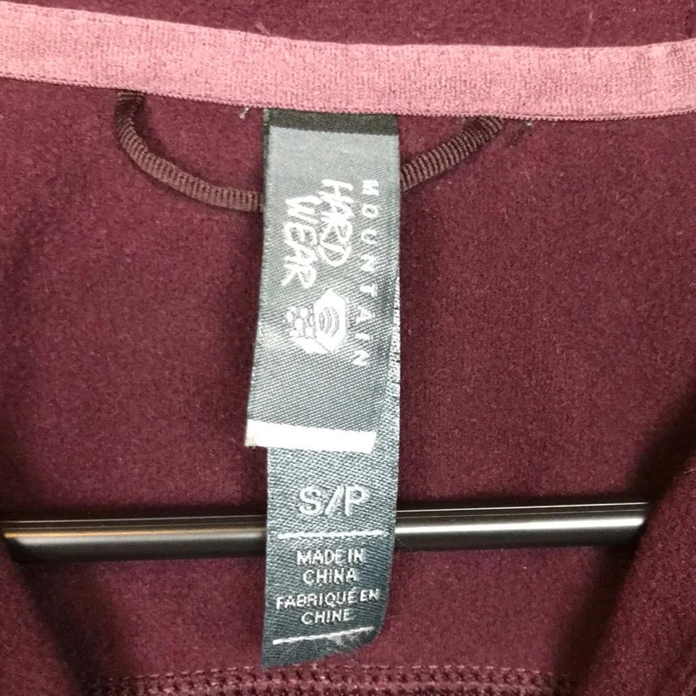 Mountain Hardwear Women’s Quarter Zip Nylon Burgundy Purple Pullover Sweatshirt - Image 11