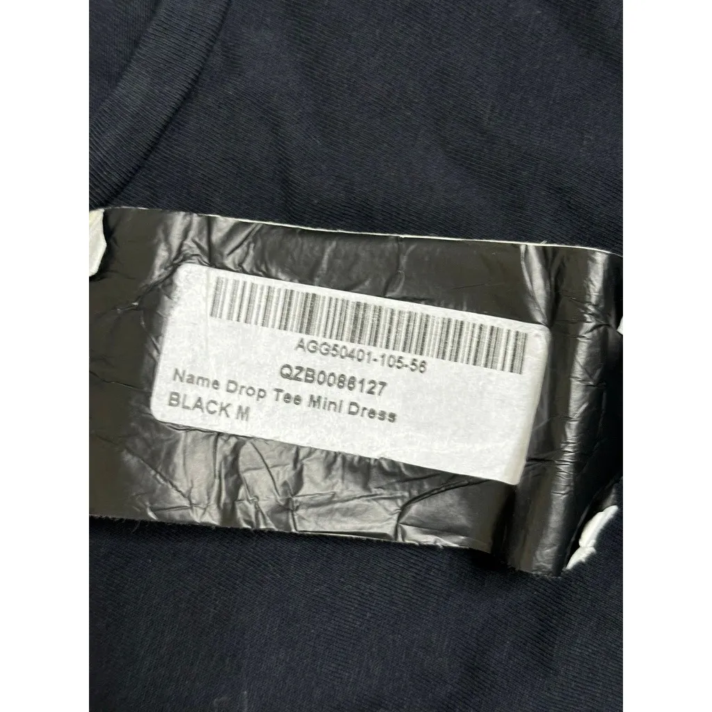 NWT Nasty Gal Mini Shirt‎ Dress Sz M Black Ruffle Cute Alternative 100% cotton - Image 4