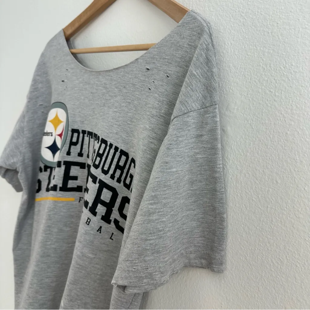 Pittsburgh Steelers NFL off the shoulder T-Shirt - Image 6