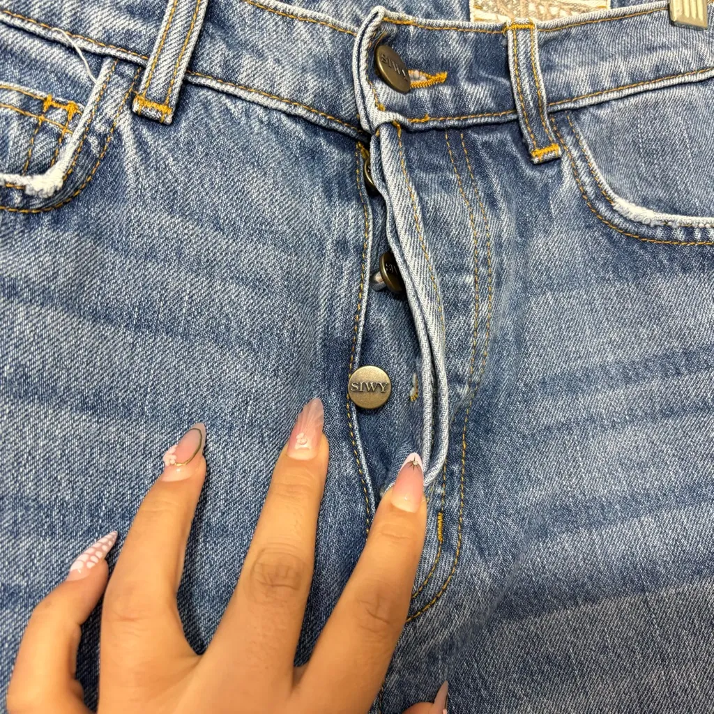 Siwy Gaby “Hear the Sound” Distressed Skinny Jeans Blue Size 27 - Image 7