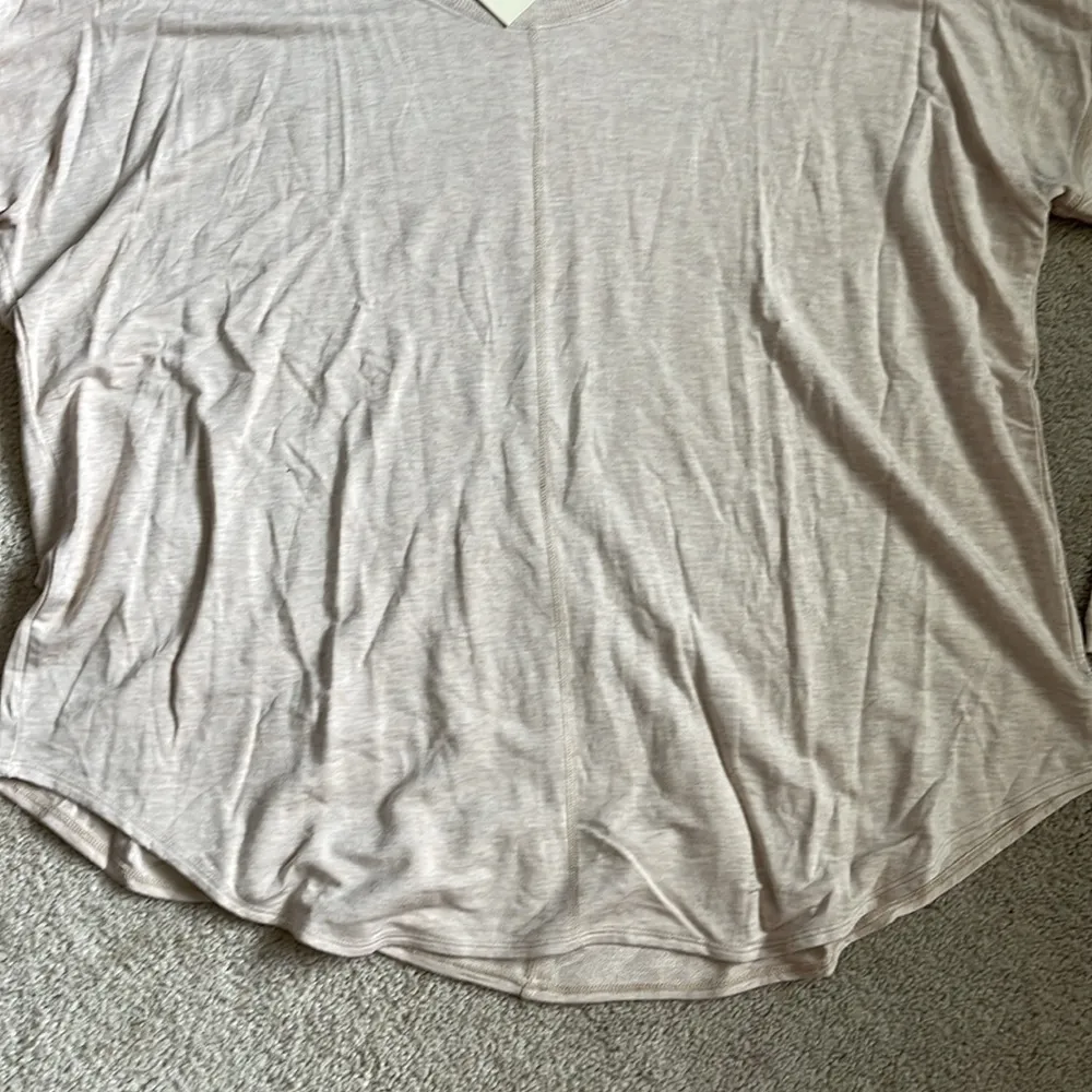 NWT Andrea Jovine Woman tan scoop neck long & flowy buttery soft sweater size 2X - Image 3