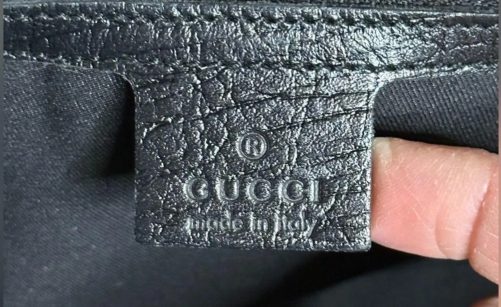 Gucci Authentic Black & Beige GG Web Monogram Canvas Joliecoeur Tote w/ COA - Image 3