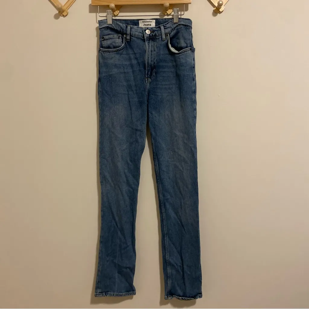 Reformation Liza High Rise Straight Jean in Lanai size 26 - Image 2