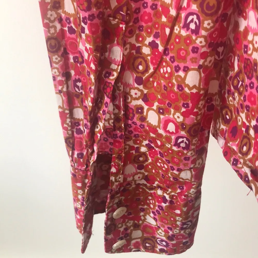 J. Crew Pink/Purple Cotton Button Down - Image 5