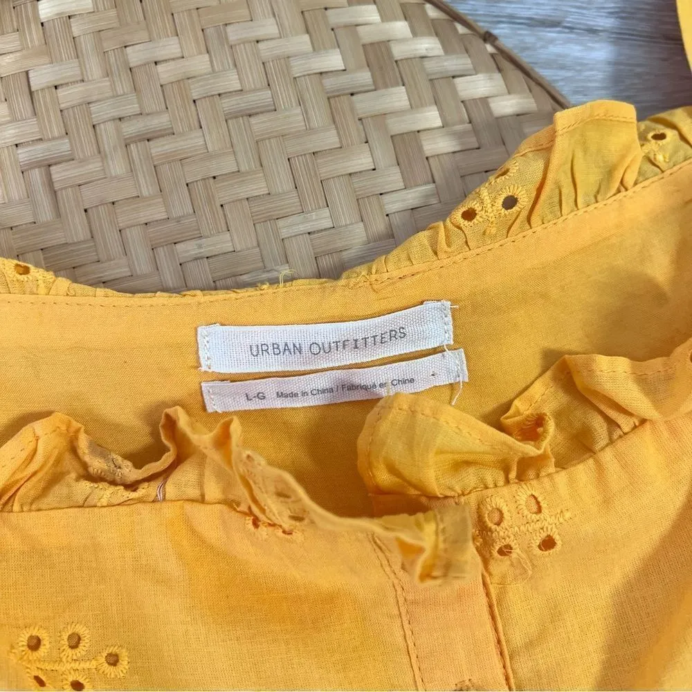 Urban outfitters‎ yellow frilly top - Image 2