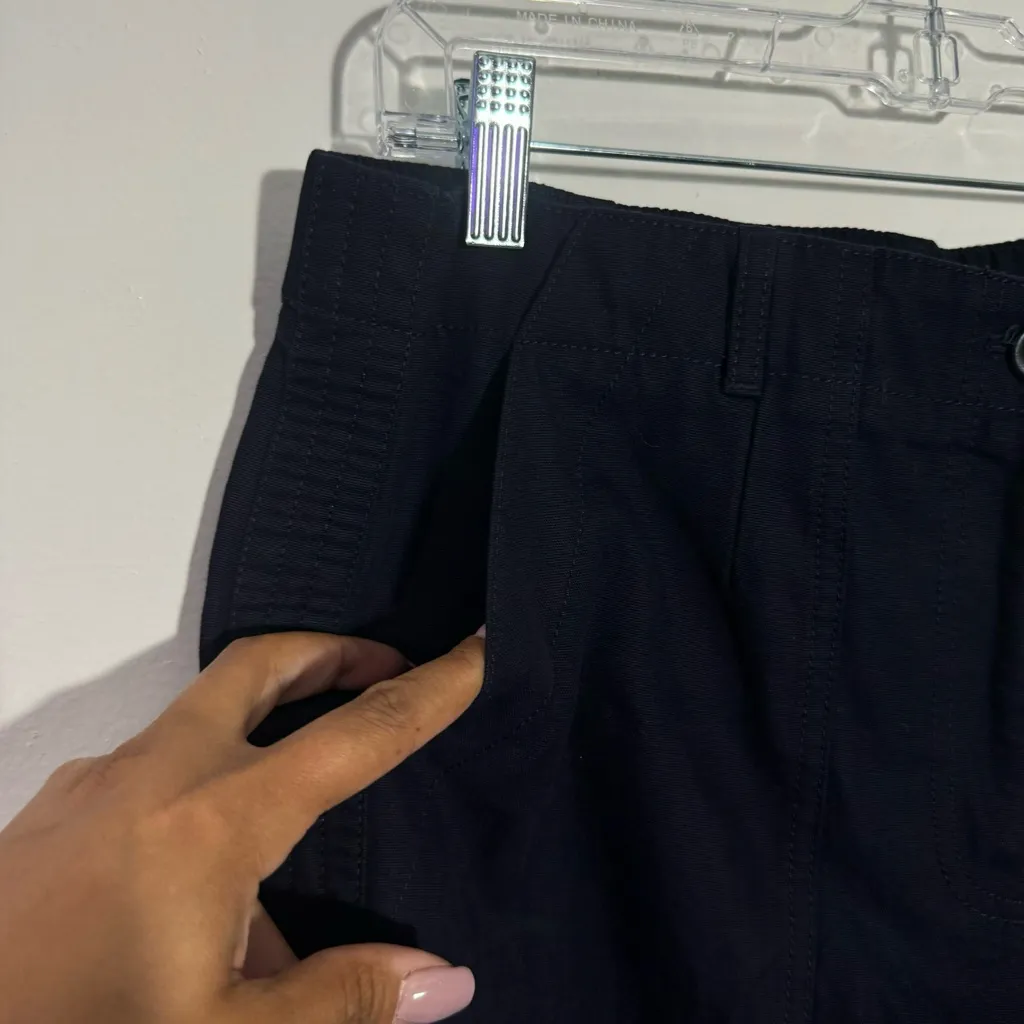 NWT‎ Talbots Slim Cargo Pants In Navy Size 10 - Image 9