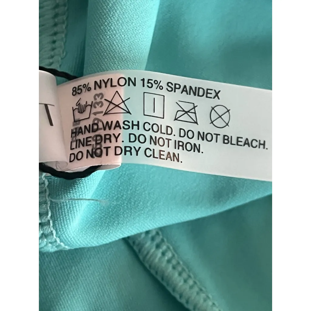 Tempt Me Swim Suit Set 3 Piece Womens Size XL Swim Tops Shorts Black Teal NWT - Image 4