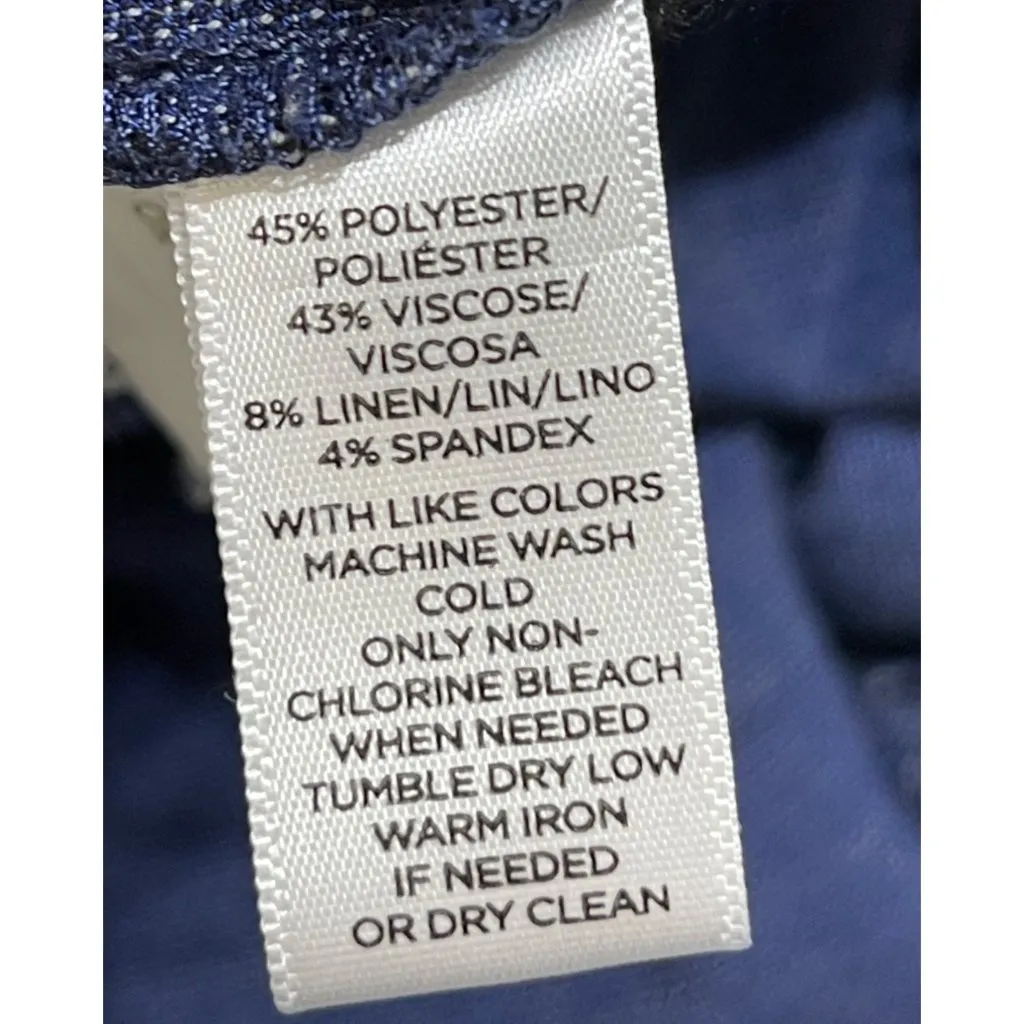 Loft Julie Trouser Blue Size 14 Short Dress Slack Pants Workwear Office - Image 7