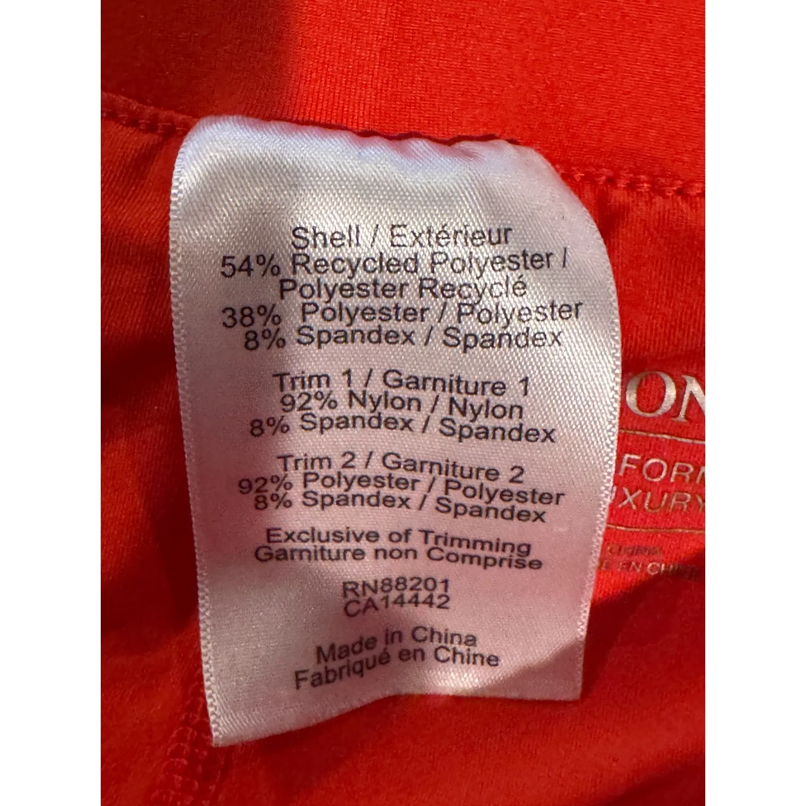 Mondetta Red Athletic Shorts Women's M Performance Luxury Drawstring Pockets - Image 5