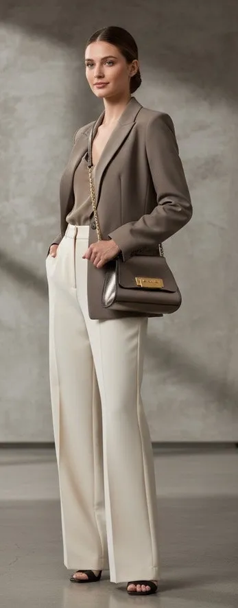 NWT Zac Posen Eartha Mini Chain Crossbody Bag Shale Gold Hardware - Image 1