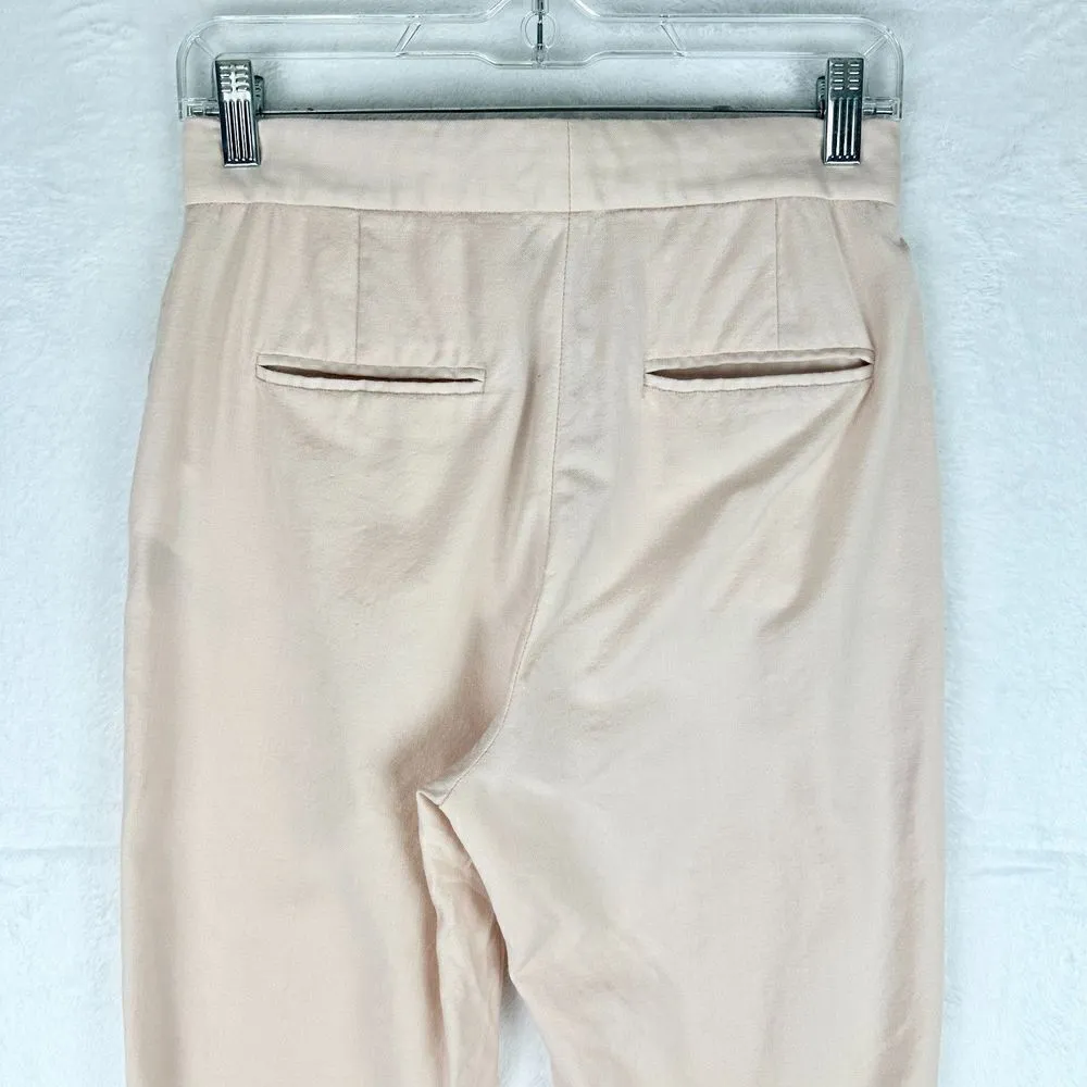 Stella McCartney Wool Trouser Pants Size 36/US 2 Pale Pink High Rise - Image 4