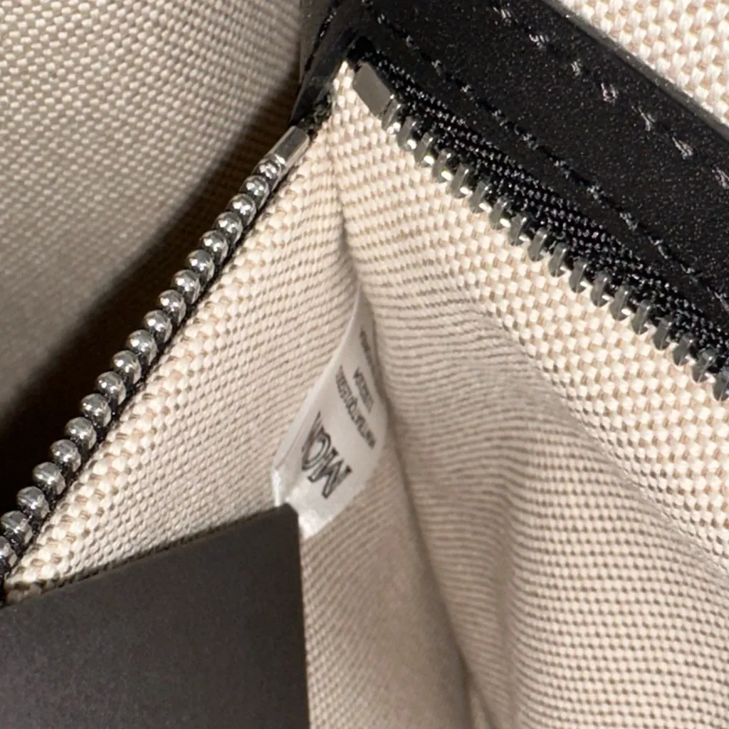 MCM Vintage Jacquard Logo Tote - Image 11