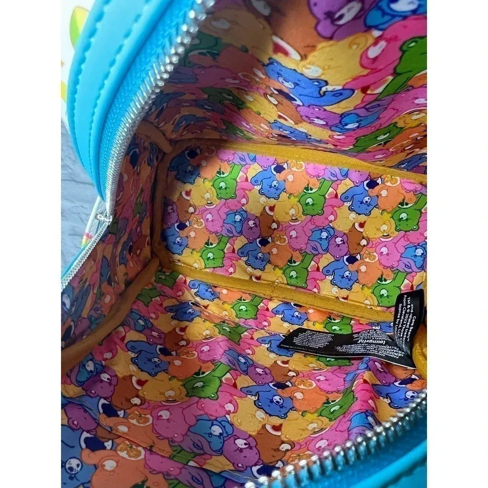 NWT COLLECTION LOUNGE EXCLUSIVE LF CARE BEARS RAINBOW MINI BACKPACK! - Image 8