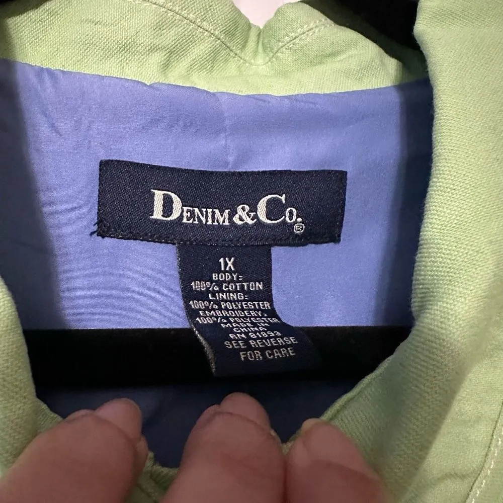 Denim and Company, Mint Green Jacket - Image 4