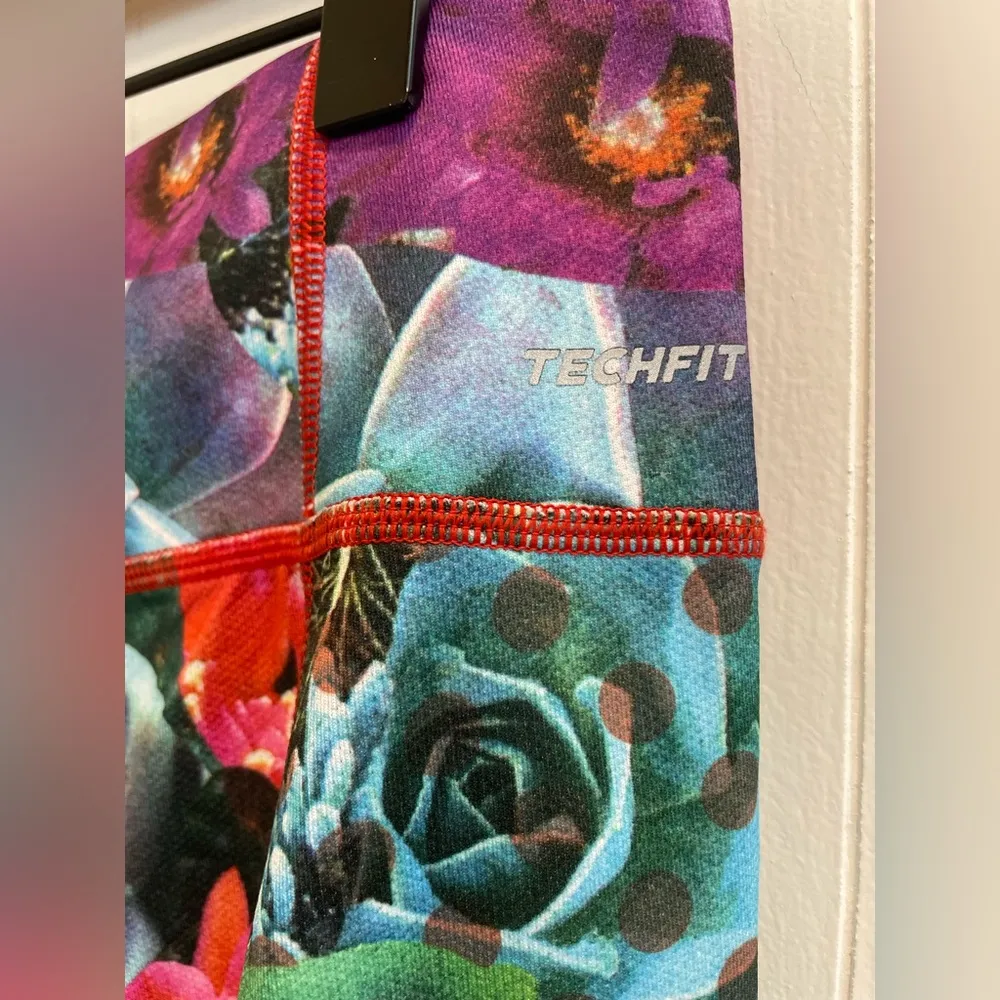 ADIDAS Snowboarding Vivarium Succulent Floral Print Leggings Pants Tights Size L - Image 10
