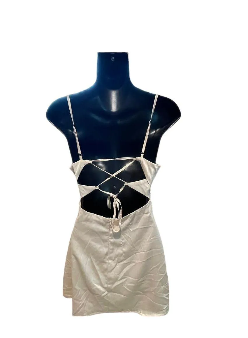 Champagne Karo Mini Dress - Image 4