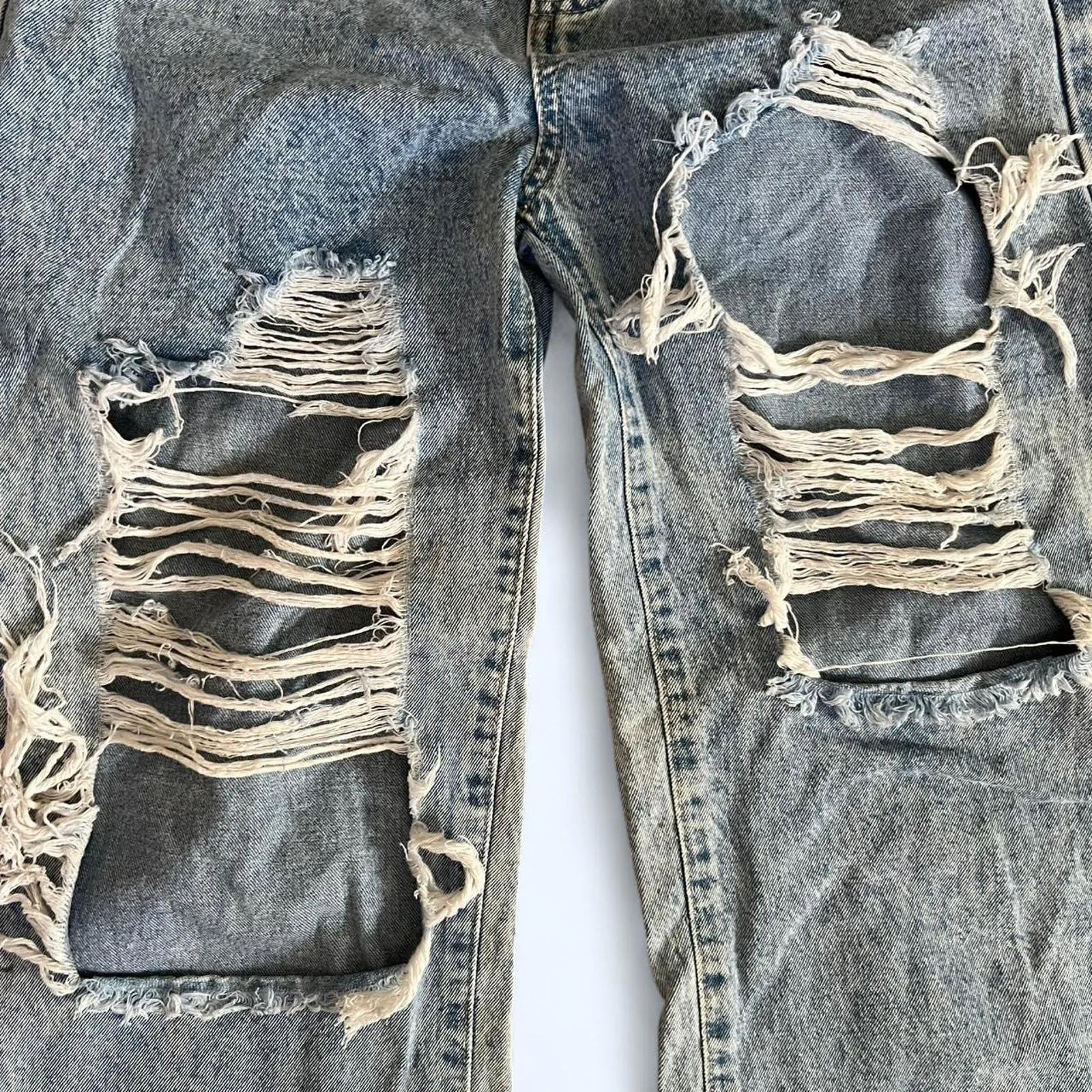 SHEIN distressed high waist jeans - Image 2