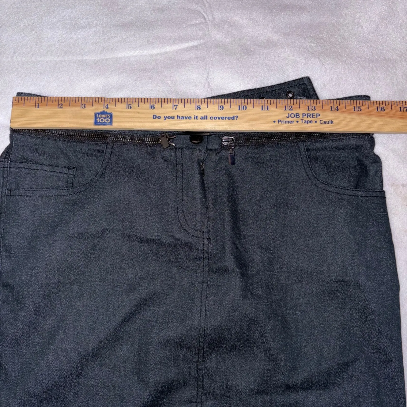 WORTH NEW YORK Gray removable zipper Belt dark gray‎ A - Image 7